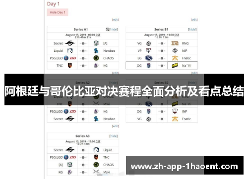 阿根廷与哥伦比亚对决赛程全面分析及看点总结